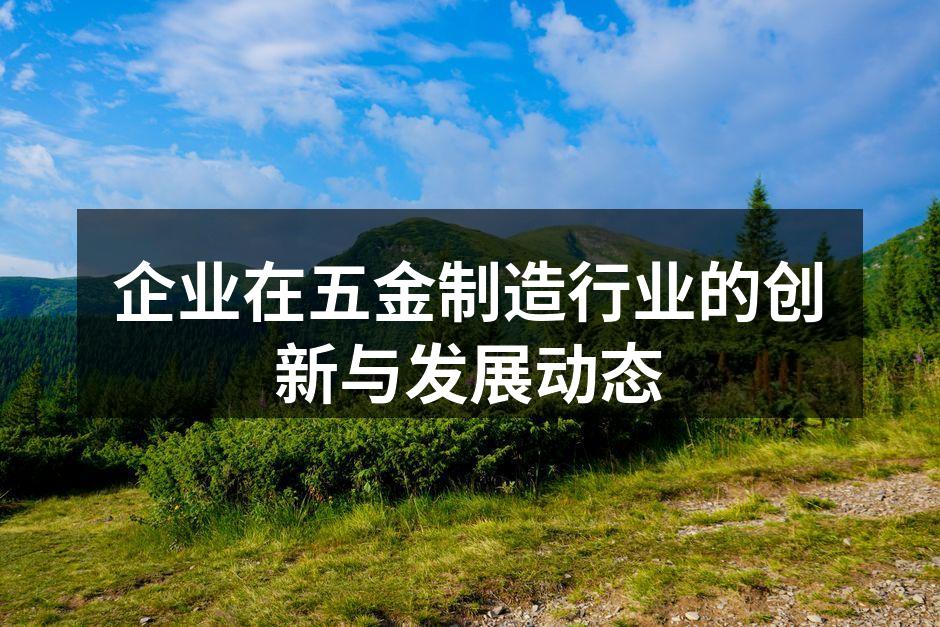 五金制造的现代化工厂